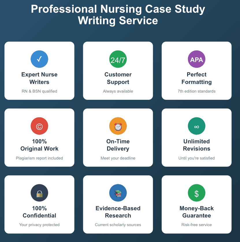 Professional Nursing Case Study Writing Service