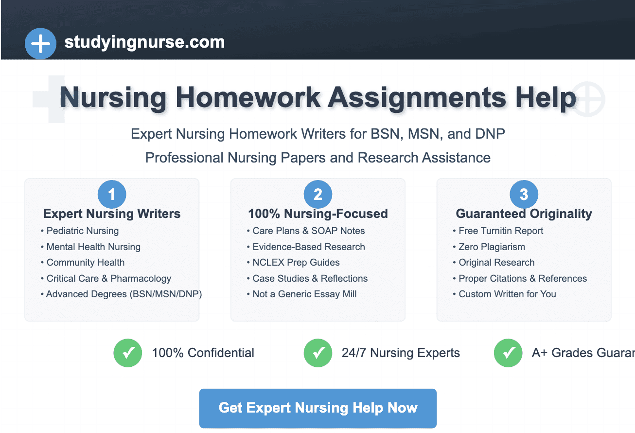 Nursing Homework Help