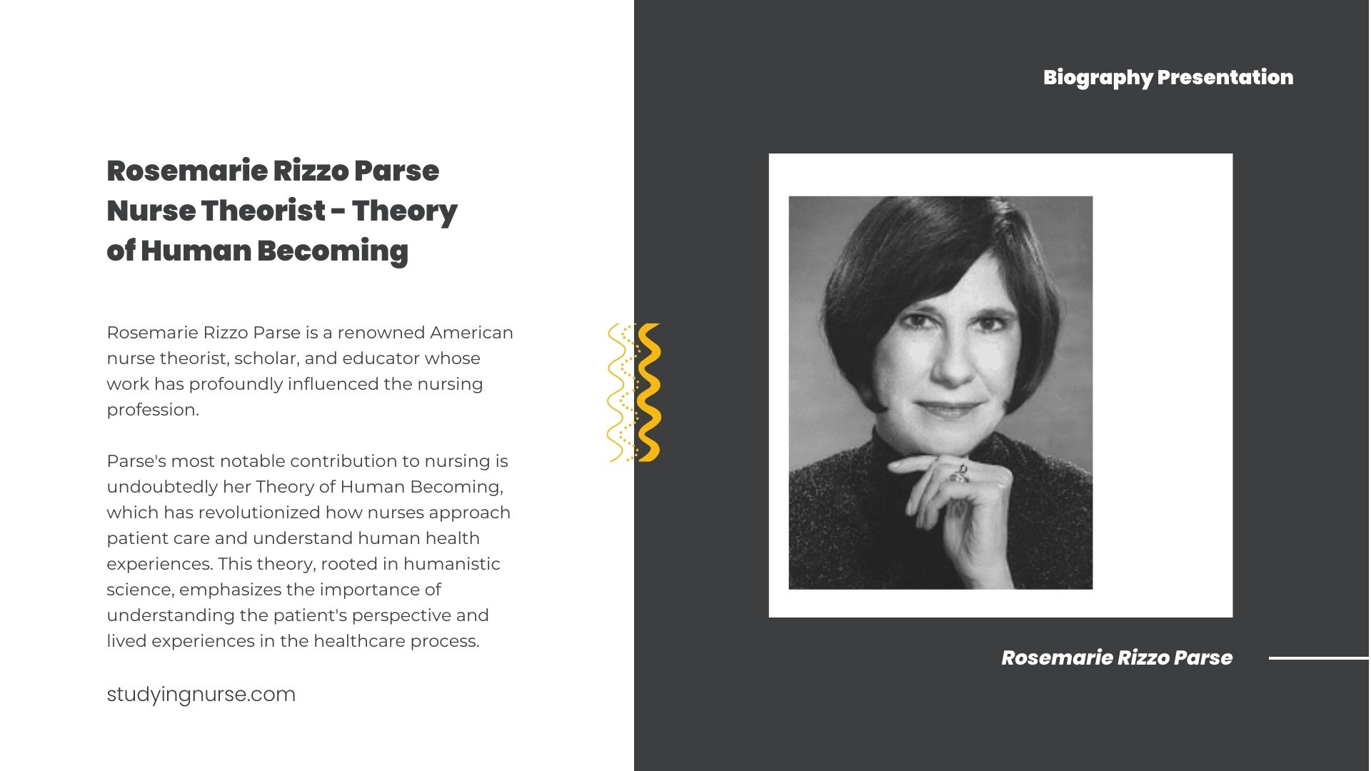 Rosemarie Rizzo Parse | Nurse Theory of Human Becoming