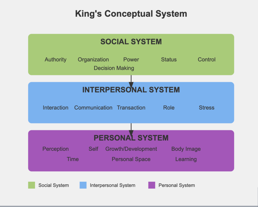 Components of King's Goal Attainment Theory 