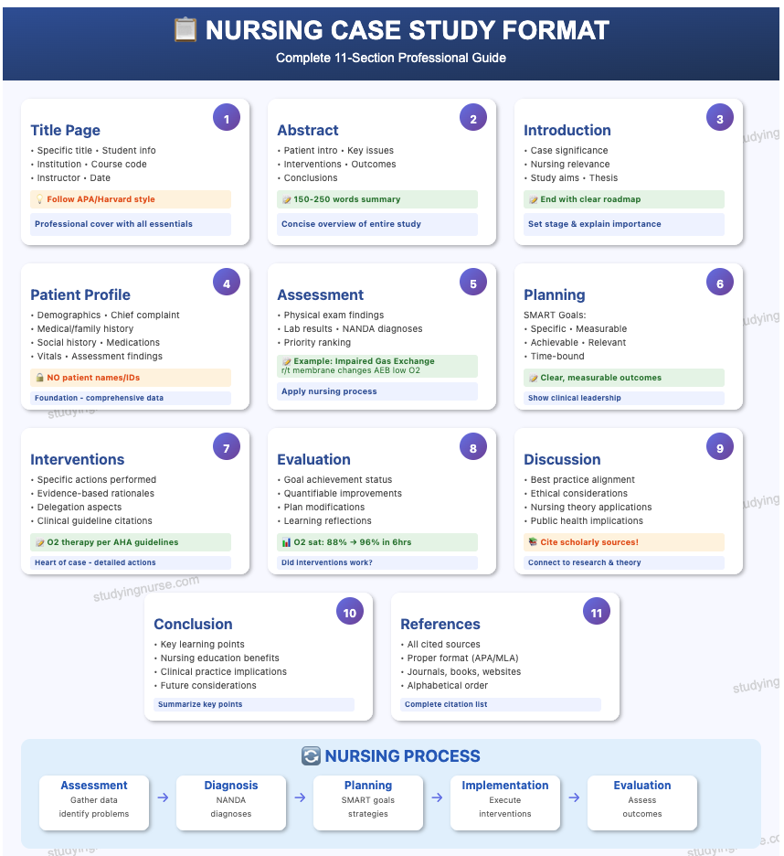 Nursing Case Study Format Example