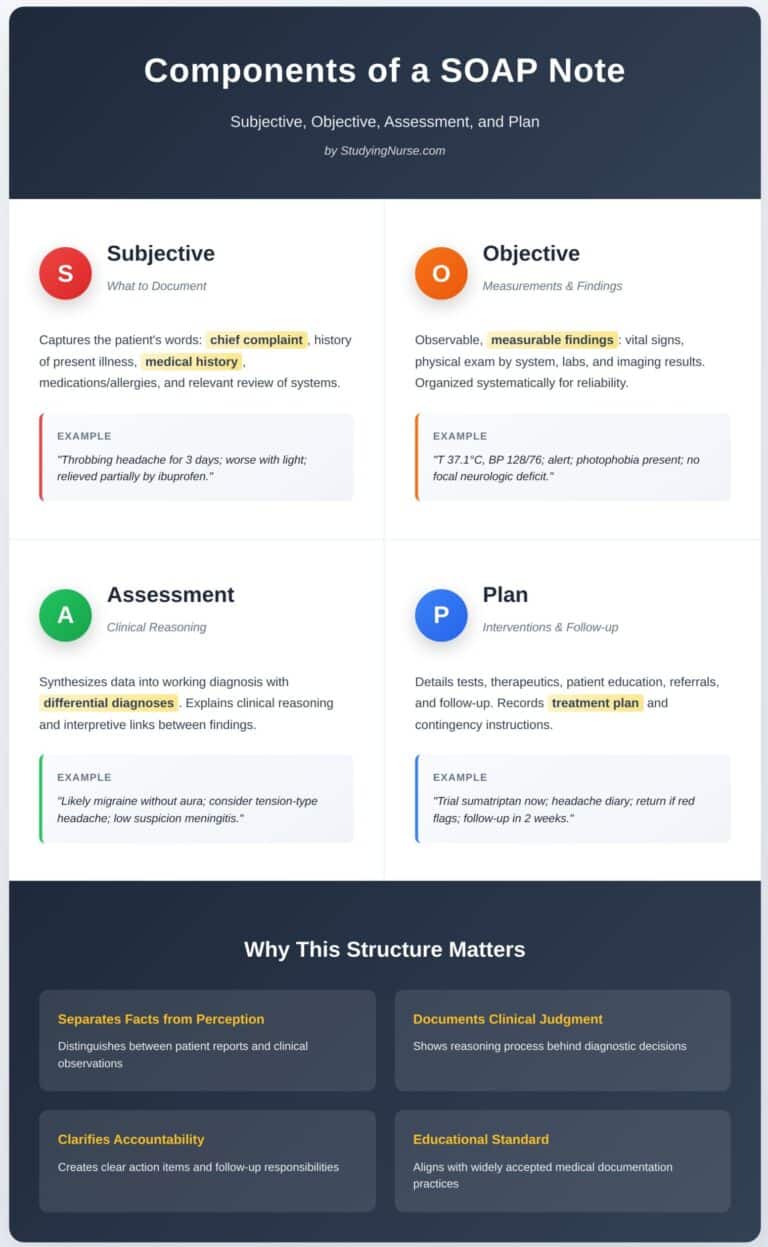 SOAP Note Charting Template and Example for Best Practice 2025