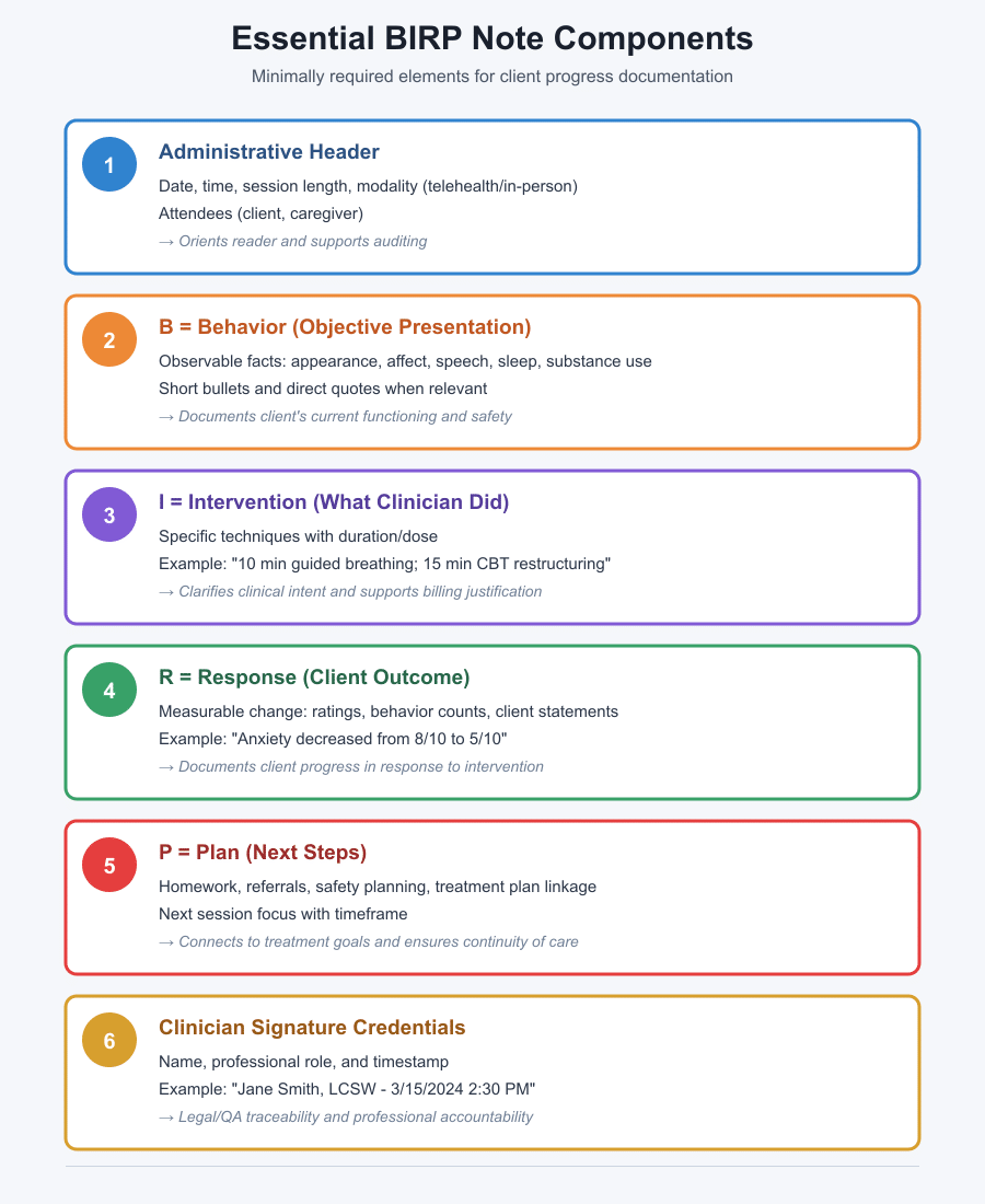 How to Write BIRP Notes